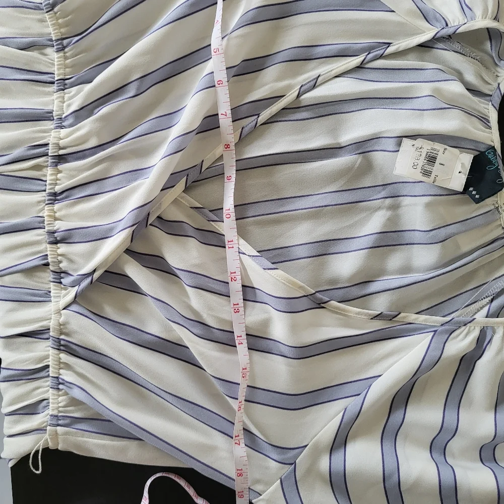 GABBY SKYE Striped Blue and White Dress - Picture 10 of 14